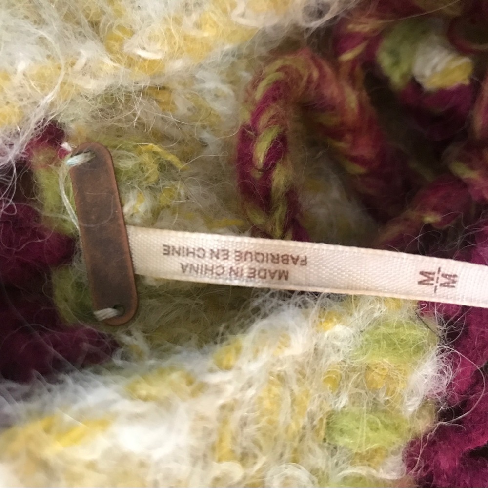 Free People Alpaca/Mohair Hooded Sweater!